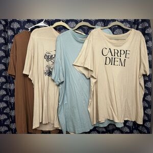 Lot of women’s plus size t shirts - 3x old navy and torrid